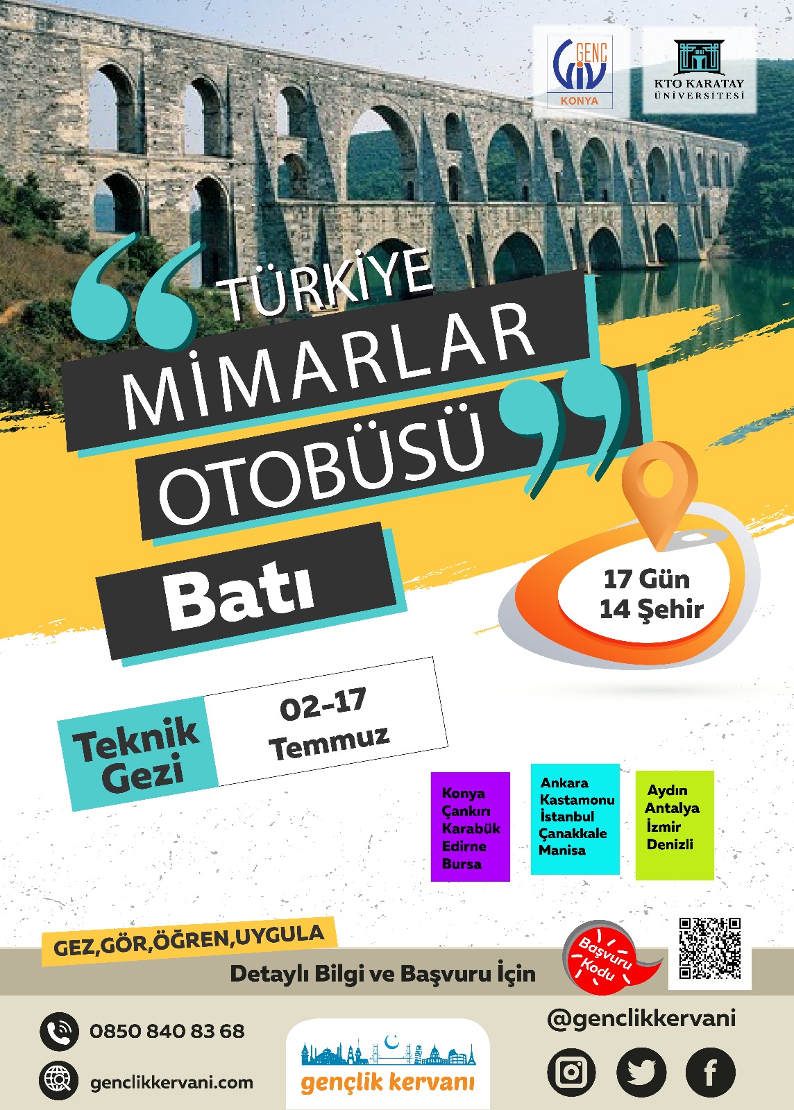 Mimarlar Otobüsü Batı Turu 